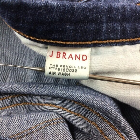 J Brand Womens Dark Wash Skinny Jeans Size 28  Made In USA - Picture 9 of 11